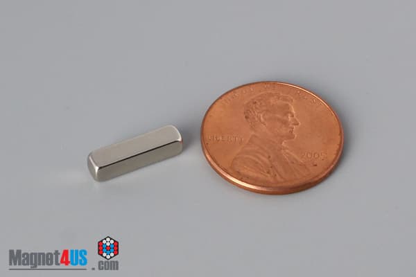 1/2" x 1/8" x 1/8" N40 Neodymium Block Magnet - photo 1