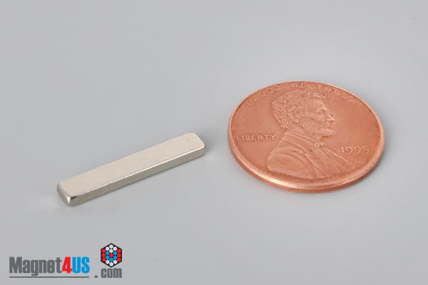 3/4" x 1/8" x 1/16" N40 Neodymium Block Magnet - photo 1