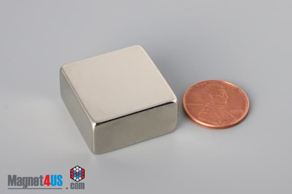 1" x 1/2" x 1" N45 Neodymium Block Magnet - photo 1
