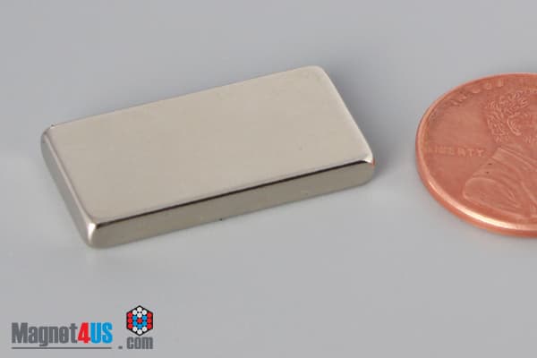 1" x 1/2" x 1/8" N52 Neodymium Block Magnet - photo 3