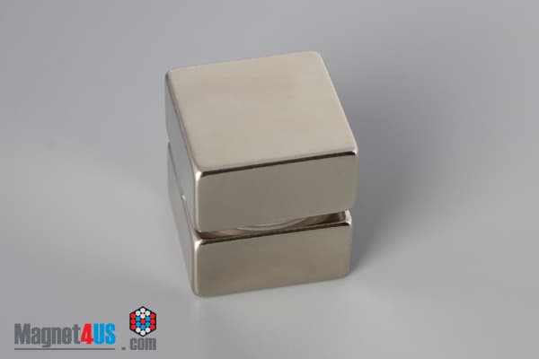 1" x 1" x 1/2" N40 Neodymium Block Magnet - photo 4