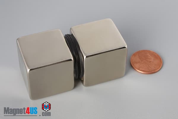 1" x 1" x 1" N52 Neodymium Block Magnet - photo 5