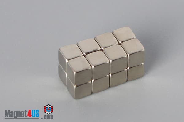 1/8" x 1/8" x 1/8" N40 Neodymium Block Magnet - photo 4