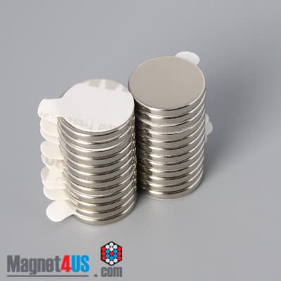 1/2" dia. x 1/16" S N42 3M Adhesive Disc Magnet - photo 17