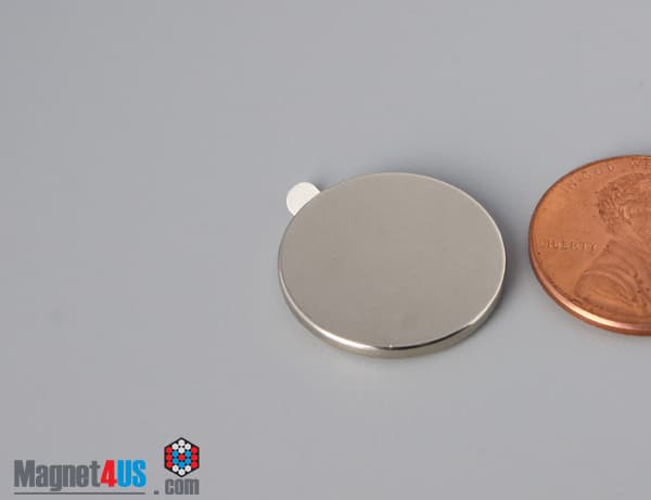 3/4" dia. x 1/16" N N42 3M Adhesive Disc Magnet - photo 3