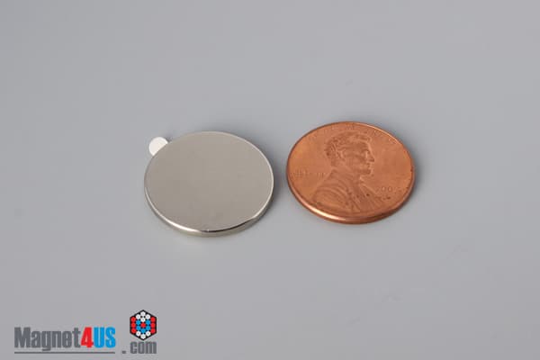 3/4" dia. x 1/16" N N42 3M Adhesive Disc Magnet - photo 8
