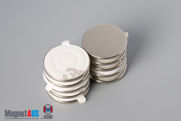 3/4" dia. x 1/16" N N42 3M Adhesive Disc Magnet - photo 11