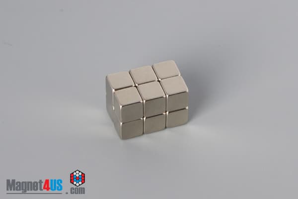 3/16" x 3/16" x 3/16" N40 Neodymium Block Magnet - photo 4