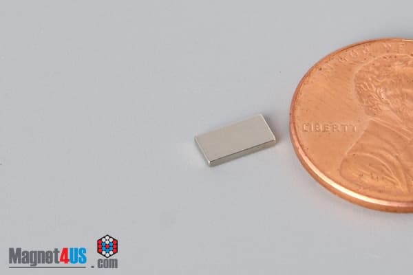 1/4" x 1/8" x 1/32" N40 Neodymium Block Magnet - photo 3