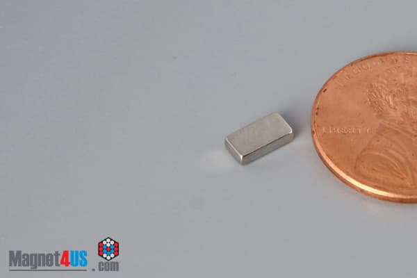 1/4" x 1/8" x 1/16" N40 Neodymium Block Magnet - photo 3