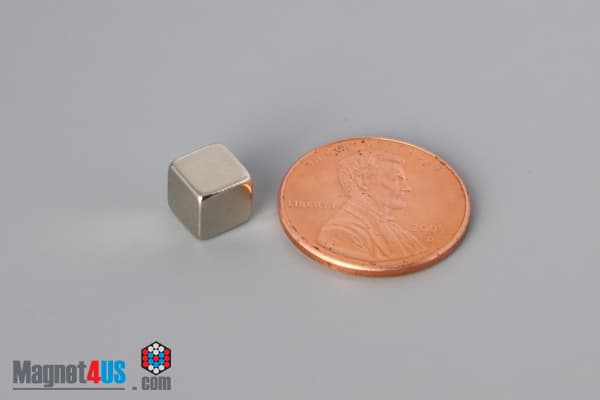 1/4" x 1/4" x 1/4" N40 Neodymium Block Magnet