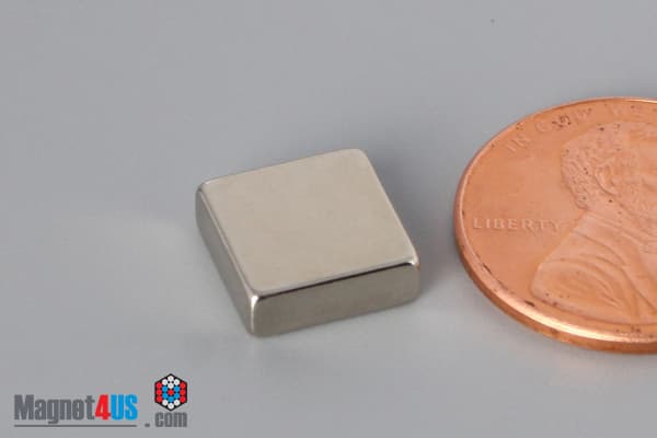 3/8" x 3/8" x 1/8" N40 Neodymium Block Magnet - photo 3