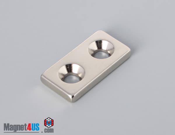 1" x 1/2" x 1/8" #6 N42 Countersunk Magnet - photo 1