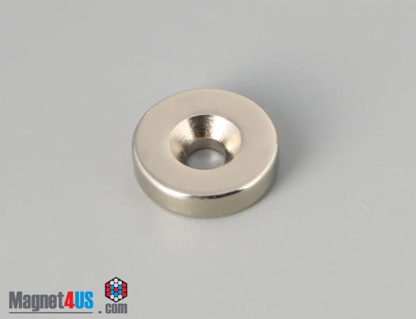 1/2" od x 1/8" #4 N42 Countersunk Magnet - photo 1