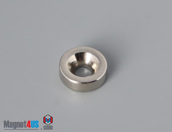 3/8" od x 1/8" #4 N42 Countersunk Magnet - photo 1