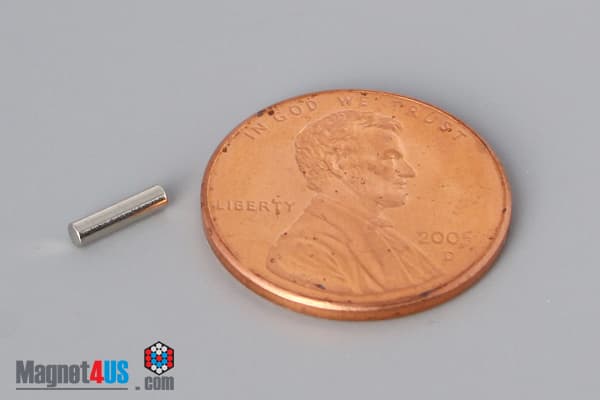 1/16" dia. x 1/4" N40 Neodymium Cylinder Magnet - photo 1
