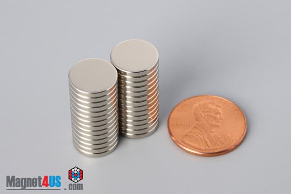7/16" dia. x 1/16" N52 Neodymium Disc Magnet - photo 5