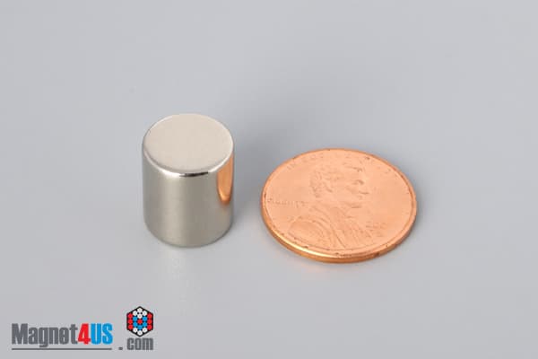 7/16" dia. x 1/2" N52 Neodymium Cylinder Magnet