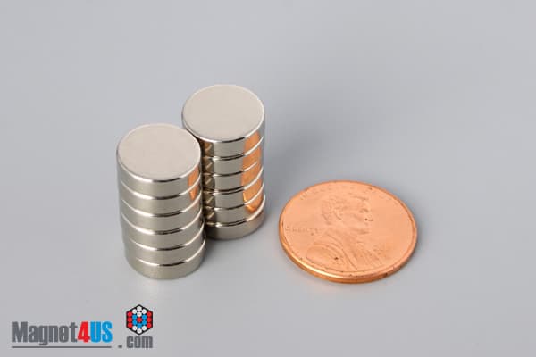 7/16" dia. x 1/8" N52 Neodymium Disc Magnet - photo 5