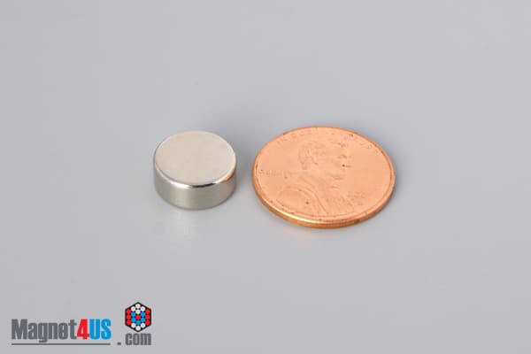 7/16" dia. x 3/16" N40 Neodymium Disc Magnet