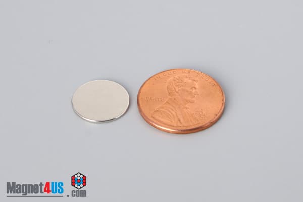 1/2" dia. x 1/32" N40 Neodymium Disc Magnet - photo 1