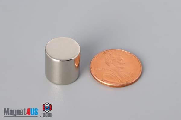 1/2" dia. x 1/2" N52 Neodymium Cylinder Magnet