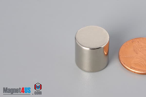 1/2" dia. x 1/2" N45 Neodymium Cylinder Magnet - photo 3