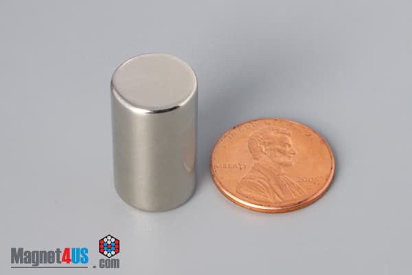 1/2" dia. x 3/4" N40 Neodymium Cylinder Magnet - photo 1