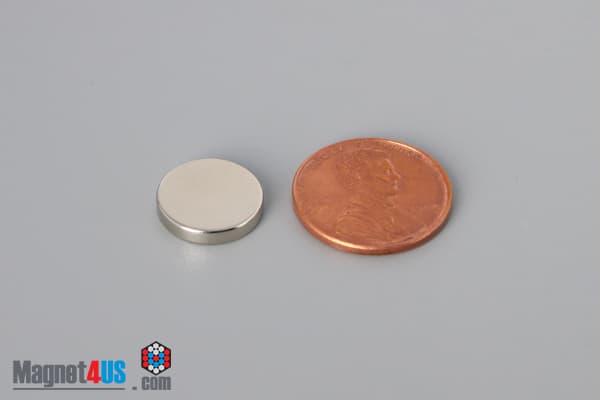 1/2" dia. x 3/32" N40 Neodymium Disc Magnet