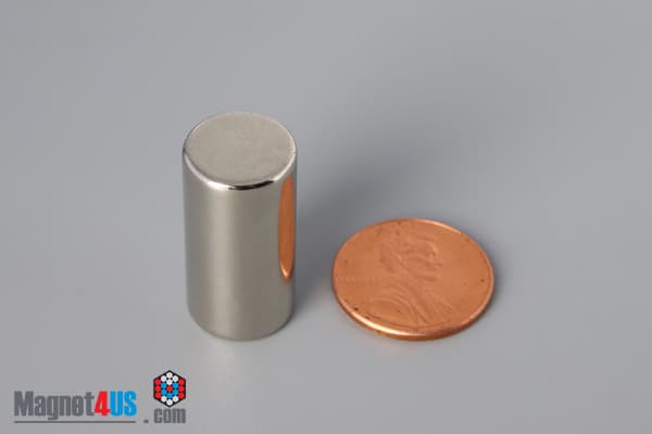 1/2" dia. x 1" N52 Neodymium Cylinder Magnet
