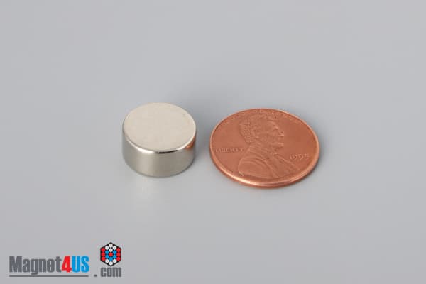 1/2" dia. x 1/4" N40 Neodymium Disc Magnet - photo 1