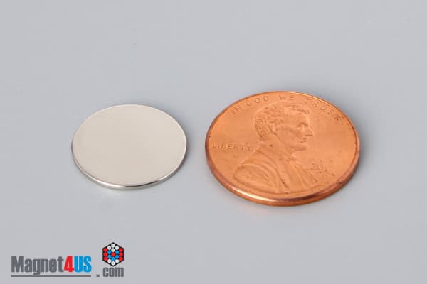 9/16" dia. x 1/32" N40 Neodymium Disc Magnet