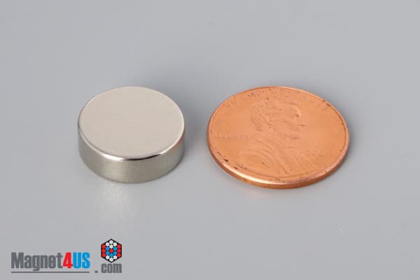 9/16" dia. x 3/16" N40 Neodymium Disc Magnet - photo 1