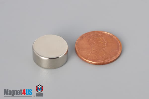9/16" dia. x 1/4" N40 Neodymium Disc Magnet