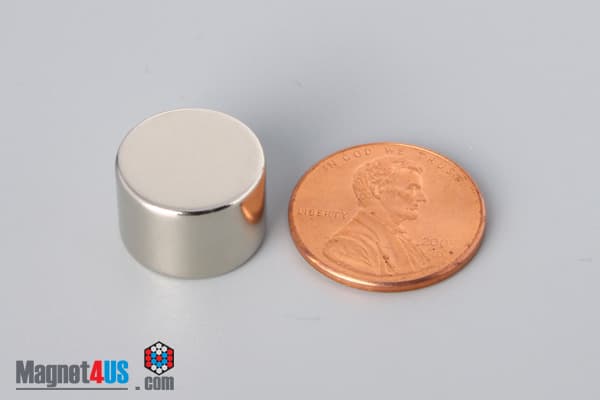 9/16" dia. x 3/8" N45 Neodymium Disc Magnet - photo 1
