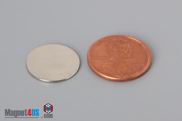 5/8" dia. x 1/32" N40 Neodymium Disc Magnet - photo 1