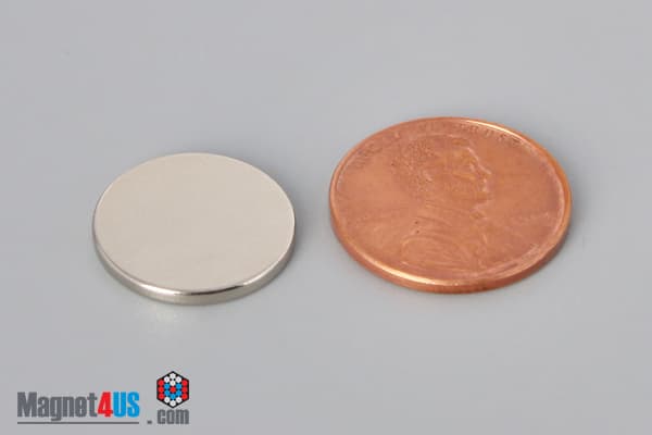 5/8" dia. x 1/16" N40 Neodymium Disc Magnet - photo 1