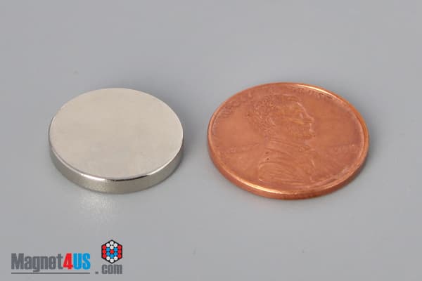 5/8" dia. x 1/10" N40 Neodymium Disc Magnet