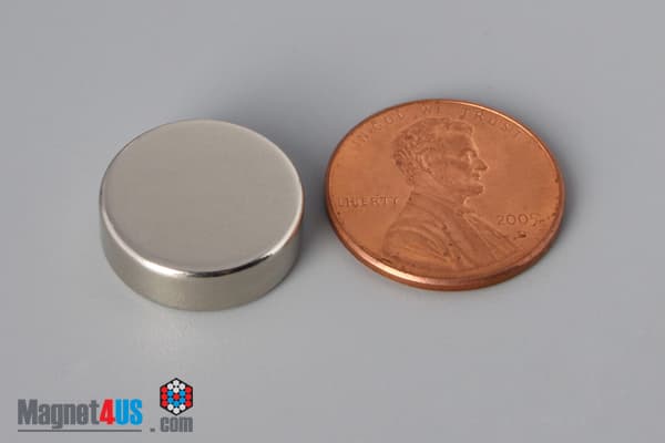 5/8" dia. x 2/10" N40 Neodymium Disc Magnet