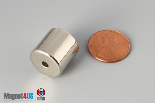 5/8" od x 1/8" id x 5/8" N45 Neodymium Ring Magnet