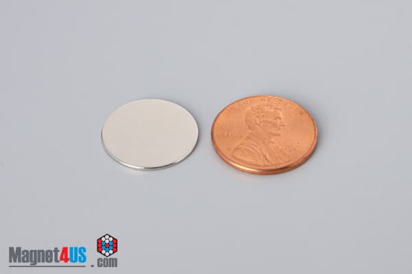 11/16" dia. x 1/32" N45 Neodymium Disc Magnet - photo 1