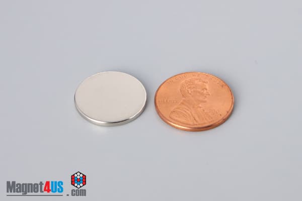 11/16" dia. x 1/16" N45 Neodymium Disc Magnet - photo 1