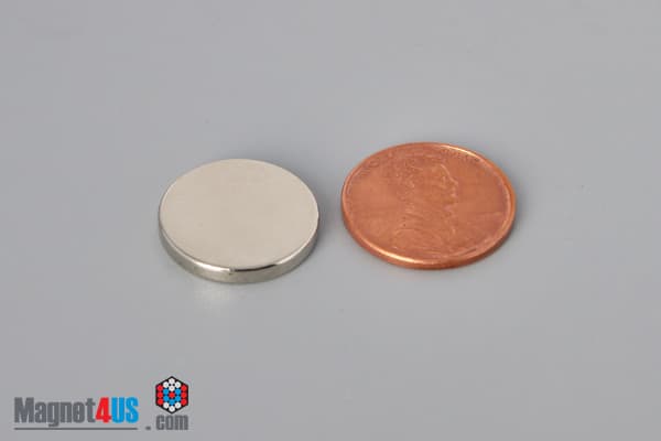 11/16" dia. x 3/32" N45 Neodymium Disc Magnet - photo 1