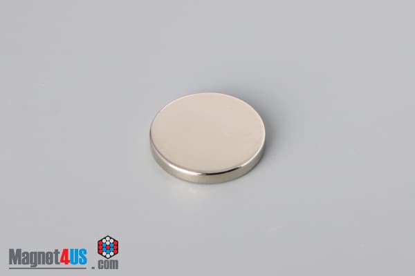 11/16" dia. x 1/10" N45 Neodymium Disc Magnet - photo 2