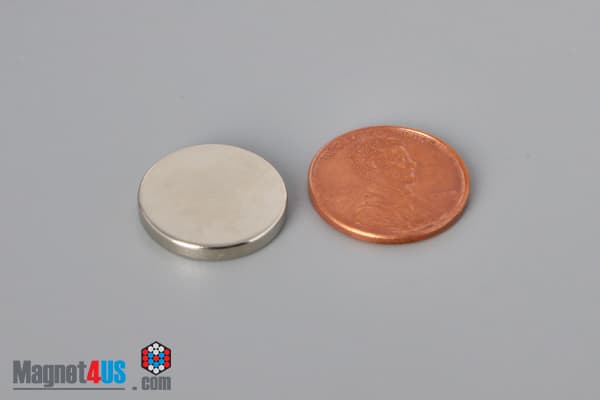 11/16" dia. x 1/10" N45 Neodymium Disc Magnet - photo 1