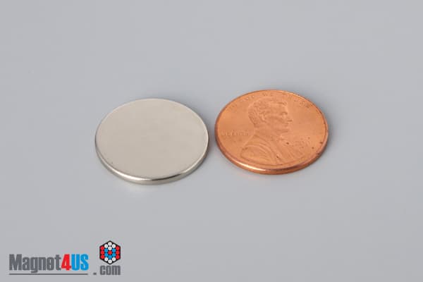 3/4" dia. x 1/16" N40 Neodymium Disc Magnet