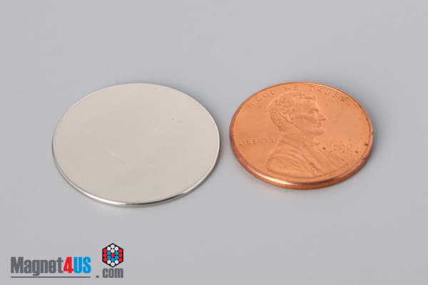 7/8" dia. x 1/32" N40 Neodymium Disc Magnet