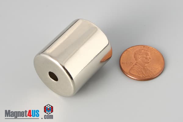 7/8" od x 3/16" id x 1" N45 Neodymium Ring Magnet