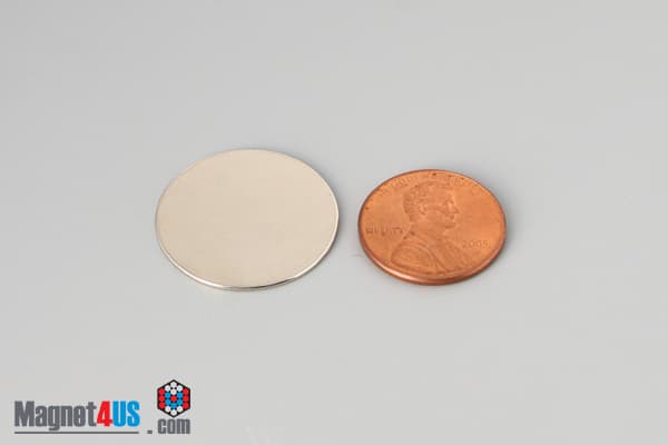 15/16" dia. x 1/32" N45 Neodymium Disc Magnet - photo 1