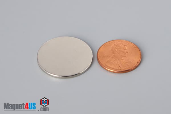 15/16" dia. x 1/16" N45 Neodymium Disc Magnet - photo 1